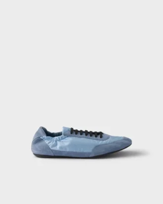 Zapatillas elásticas de Re-Nylon y ante