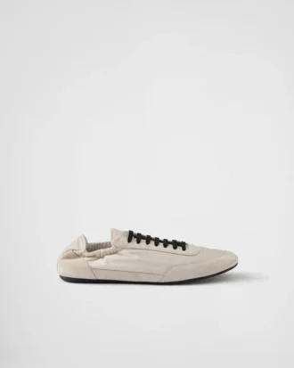 Zapatillas elásticas de Re-Nylon y ante