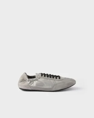 Zapatillas elásticas de Re-Nylon y ante