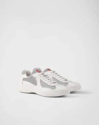 Zapatillas Prada America’s Cup de charol y tejido técnico