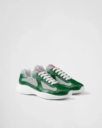 Zapatillas Prada America’s Cup de charol y tejido técnico Zapatillas Prada America’s Cup de charol y tejido técnico