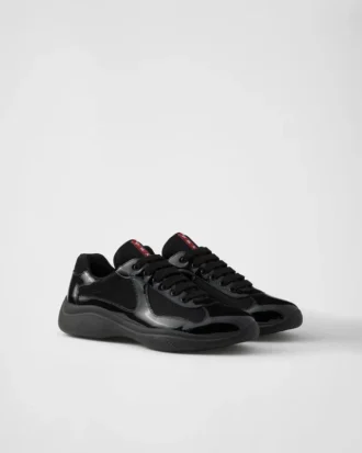 Zapatillas Prada America’s Cup de charol y tejido técnico Zapatillas Prada America’s Cup de charol y tejido técnico