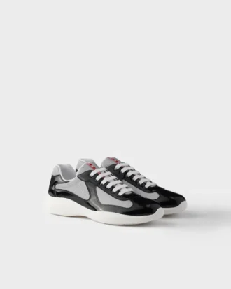 Zapatillas Prada America’s Cup de charol y tejido técnico Zapatillas Prada America’s Cup de charol y tejido técnico