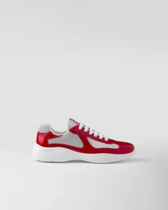 Zapatillas Prada America’s Cup de charol y tejido técnico Zapatillas Prada America’s Cup de charol y tejido técnico