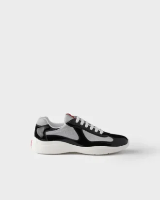 Zapatillas Prada America’s Cup de charol y tejido técnico Zapatillas Prada America’s Cup de charol y tejido técnico