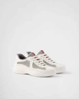 Zapatillas Prada America’s Cup de goma blanda y tejido ciclista