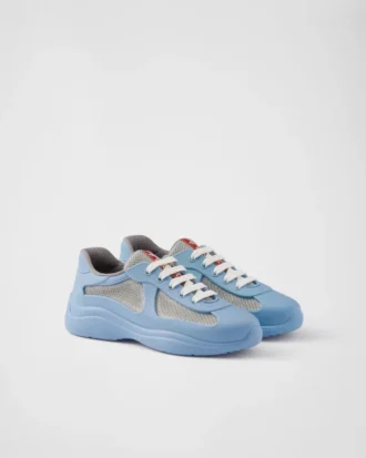 Zapatillas Prada America’s Cup de goma blanda y tejido ciclista