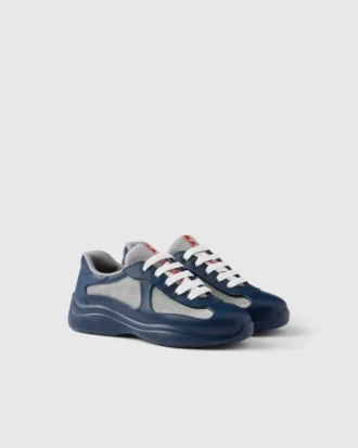 Zapatillas Prada America’s Cup de goma blanda y tejido ciclista