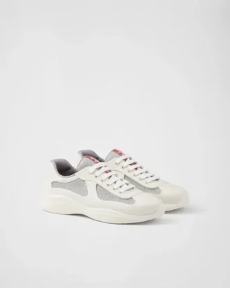 Zapatillas Prada America’s Cup de goma blanda y tejido ciclista