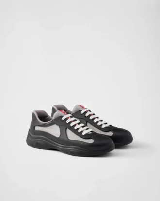 Zapatillas Prada America’s Cup de goma blanda y tejido ciclista