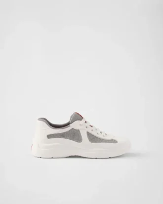 Zapatillas Prada America’s Cup de goma blanda y tejido ciclista