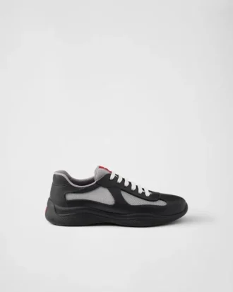 Zapatillas Prada America’s Cup de goma blanda y tejido ciclista