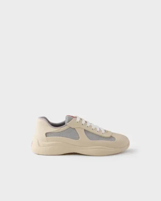 Zapatillas Prada America’s Cup de goma blanda y tejido ciclista