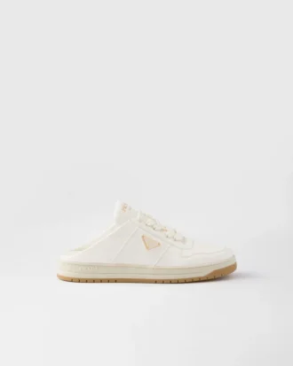 Zapatillas tipo mules de piel napa