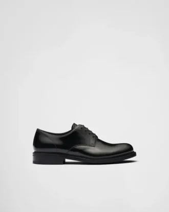 Zapatos con cordones de piel cepillada