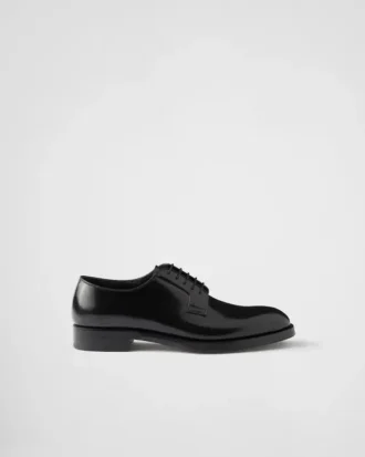 Zapatos con cordones de piel cepillada