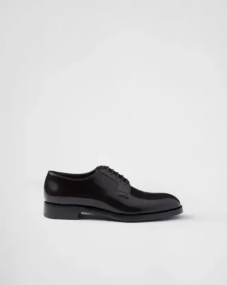 Zapatos con cordones de piel cepillada