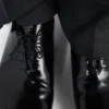 Zapatos con cordones de piel cepillada