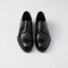 Zapatos con cordones de piel cepillada