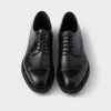 Zapatos con cordones de piel cepillada