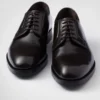 Zapatos con cordones de piel cepillada