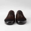Zapatos con cordones de piel cepillada