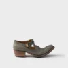 Zapatos de piel envejecida con hebilla Zapatos de piel envejecida con hebilla