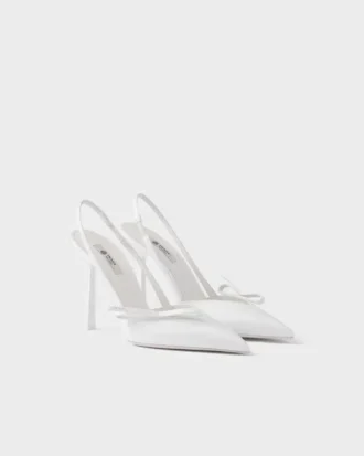 Zapatos de salón con talón abierto de charol