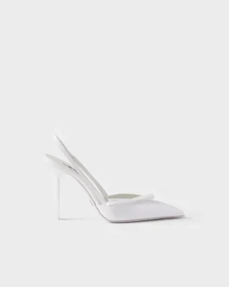 Zapatos de salón con talón abierto de charol