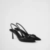 Zapatos de salón con talón abierto de malla Zapatos de salón con talón abierto de malla