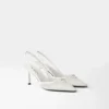 Zapatos de salón con talón abierto de malla Zapatos de salón con talón abierto de malla