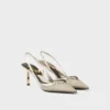 Zapatos de salón con talón abierto de malla Zapatos de salón con talón abierto de malla