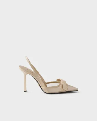 Zapatos de salón con talón abierto de malla Zapatos de salón con talón abierto de malla