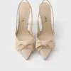 Zapatos de salón con talón abierto de malla Zapatos de salón con talón abierto de malla