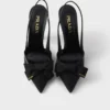 Zapatos de salón con talón abierto de malla Zapatos de salón con talón abierto de malla