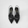 Zapatos de salón con talón abierto de malla Zapatos de salón con talón abierto de malla