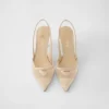 Zapatos de salón con talón abierto de malla Zapatos de salón con talón abierto de malla
