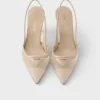 Zapatos de salón con talón abierto de malla Zapatos de salón con talón abierto de malla