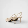 Zapatos de salón con talón abierto de malla Zapatos de salón con talón abierto de malla