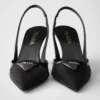 Zapatos de salón con talón abierto de malla Zapatos de salón con talón abierto de malla