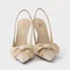 Zapatos de salón con talón abierto de malla Zapatos de salón con talón abierto de malla