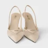 Zapatos de salón con talón abierto de malla Zapatos de salón con talón abierto de malla