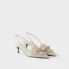Zapatos de salón con talón abierto de piel Zapatos de salón con talón abierto de piel