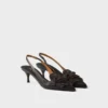 Zapatos de salón con talón abierto de piel Zapatos de salón con talón abierto de piel