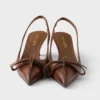 Zapatos de salón con talón abierto de piel Zapatos de salón con talón abierto de piel