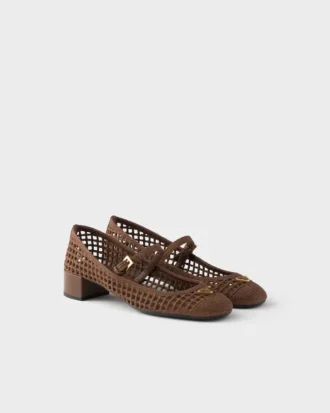 Zapatos de salón de ganchillo