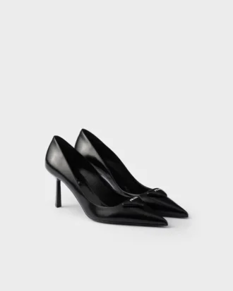 Zapatos de salón de piel cepillada