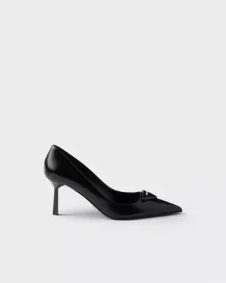 Zapatos de salón de piel cepillada