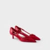 Zapatos de salón de piel con laterales abiertos Zapatos de salón de piel con laterales abiertos