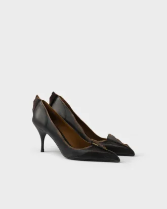 Zapatos de salón de piel envejecida